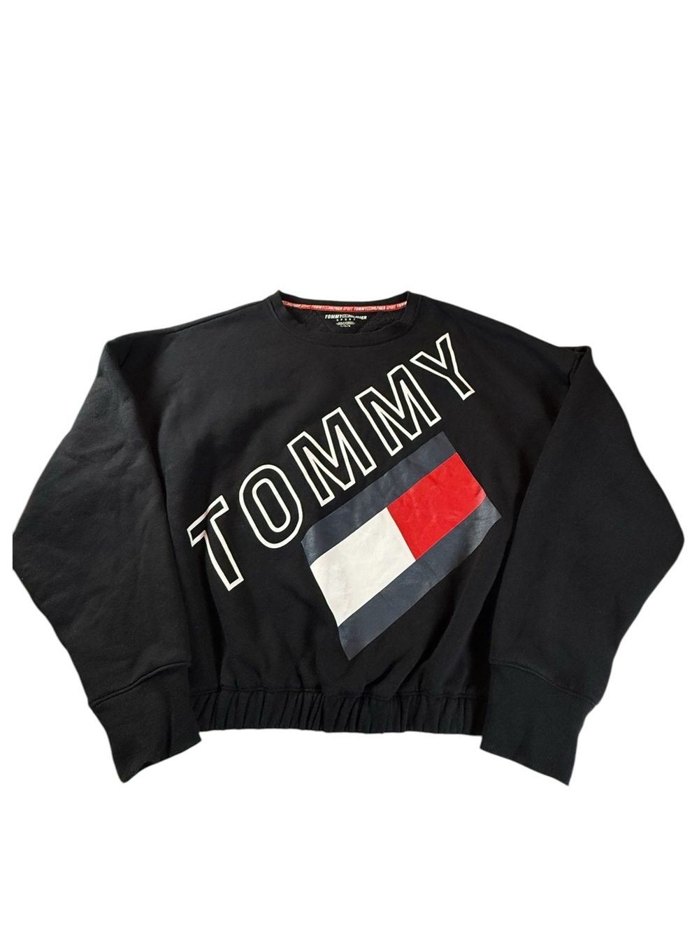 Tommy Hilfiger Sport Cropped Logo Sweatshirt Women’s Large